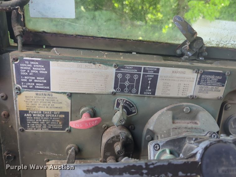 image for item NG9755 1971 AM General M35 flatbed truck