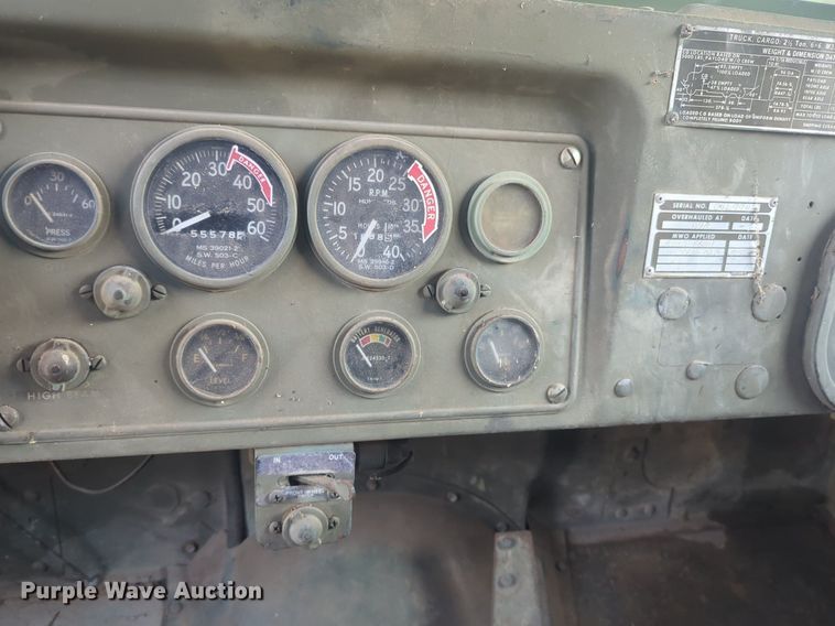 image for item NG9755 1971 AM General M35 flatbed truck