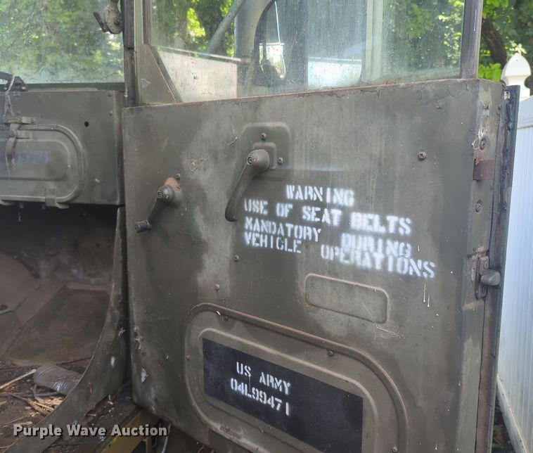 image for item NG9755 1971 AM General M35 flatbed truck