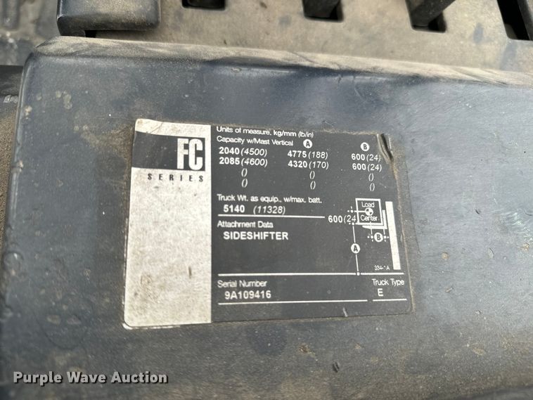 image for item NL9765 1999 Crown 50FCTT-188 forklift