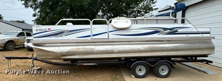 image for item NQ9553 2009 Manitou Osprey pontoon boat
