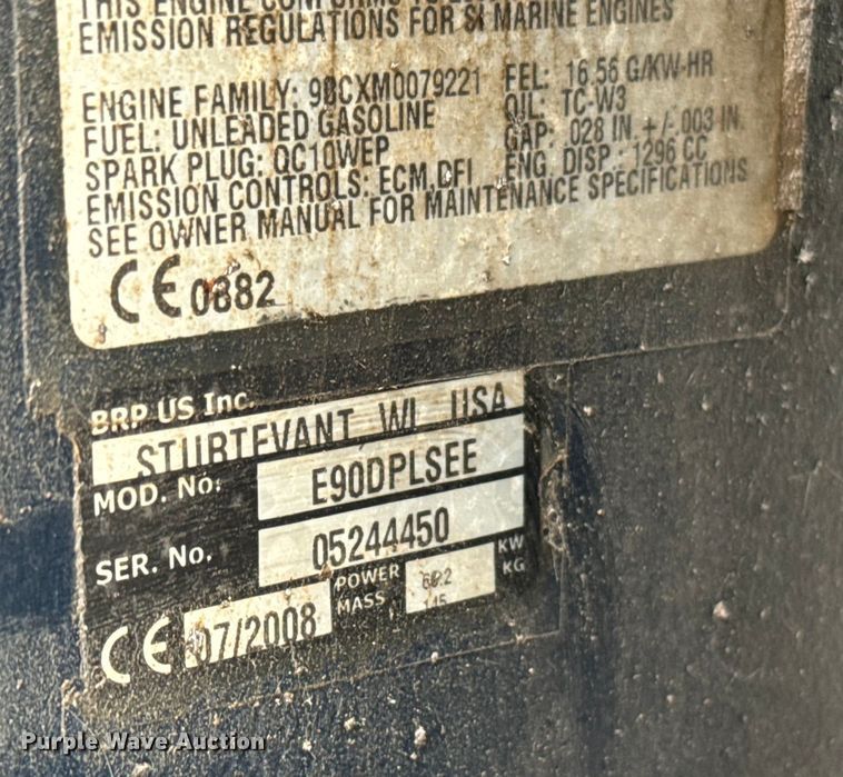 image for item NQ9553 2009 Manitou Osprey pontoon boat