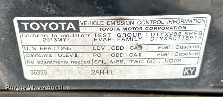 image for item NR9905 2013 Toyota Scion tC 