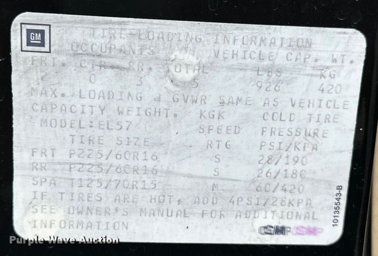 image for item NR9908 1994 Cadillac  Eldorado  