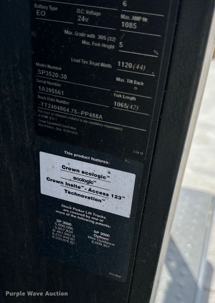 image for item NT9239 Crown  SP3520-30 order picker