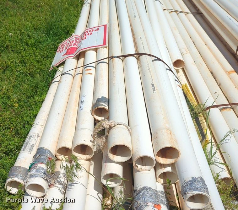 image for item NZ9753 Approximately 700 linear feet of PVC pipe