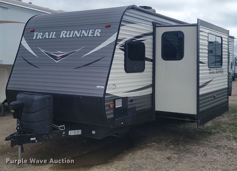 image for item NZ9821 2019 Heartland RV 28th Trail Runner toy hauler camper