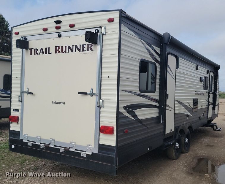 image for item NZ9821 2019 Heartland RV 28th Trail Runner toy hauler camper