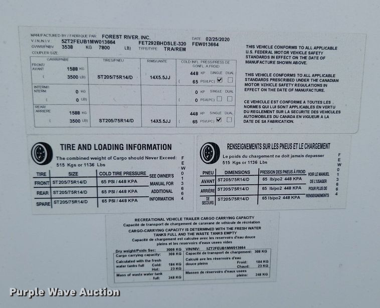 image for item NZ9828 2021 Forest River Freedom Express camper