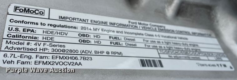 image for item OG9915 2014 Ford  F450XL Superduty  flatbed truck