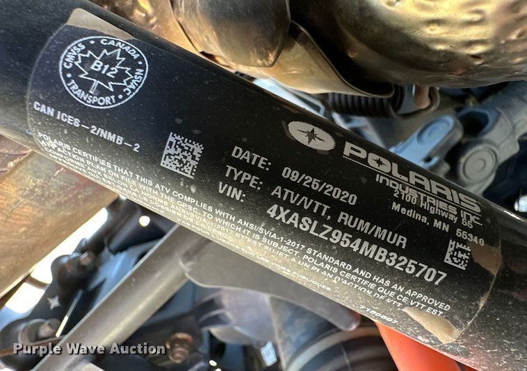 image for item OI9064 2021 Polaris Sportsman XP1000S ATV