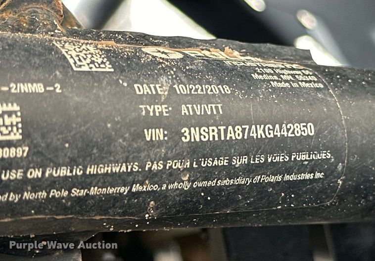 image for item OI9394 2019 Polaris Ranger XP 900 utility vehicle