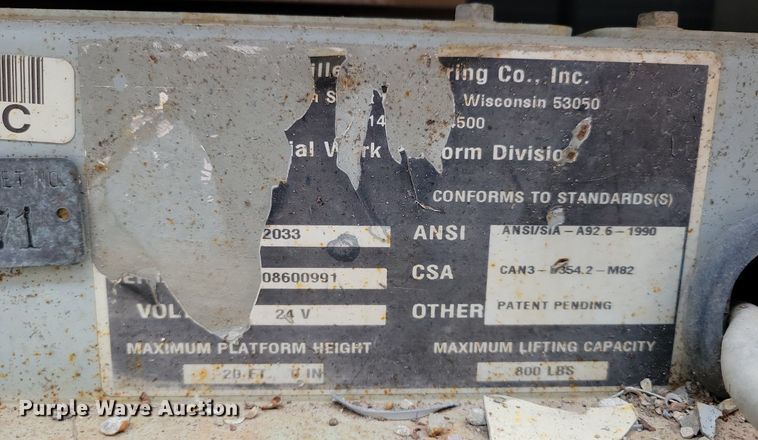 image for item DI3070 MEC 2033 scissor lift