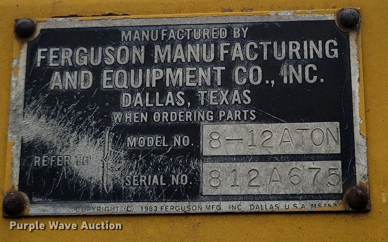 image for item DI3078 Ferguson 8-12ATON double drum roller