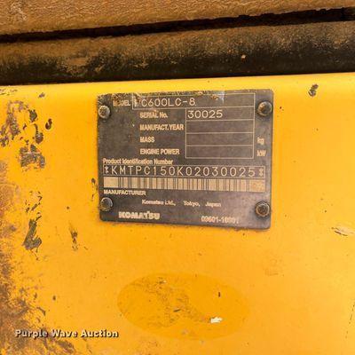 image for item DJ6239 2006 Komastu PC600LC-8 long reach excavator