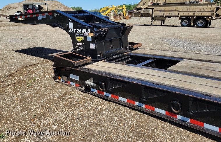 image for item DP1448 2020 Brazos 55T 26WLB lowboy equipment trailer