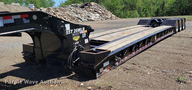 image for item DP1448 2020 Brazos 55T 26WLB lowboy equipment trailer