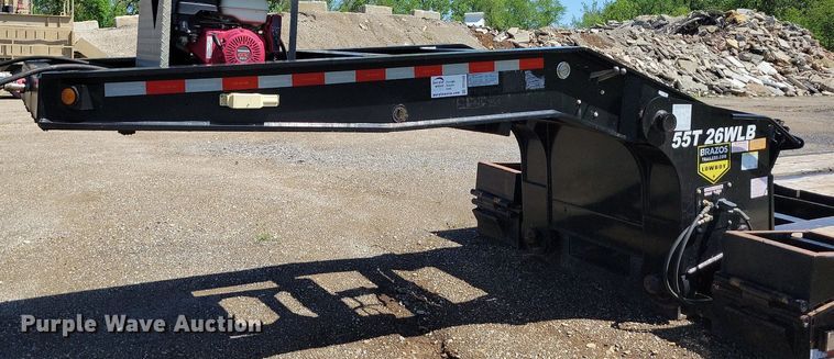 image for item DP1448 2020 Brazos 55T 26WLB lowboy equipment trailer