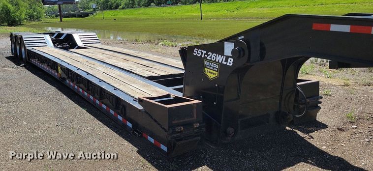 image for item DP1448 2020 Brazos 55T 26WLB lowboy equipment trailer