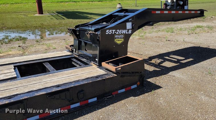 image for item DP1448 2020 Brazos 55T 26WLB lowboy equipment trailer