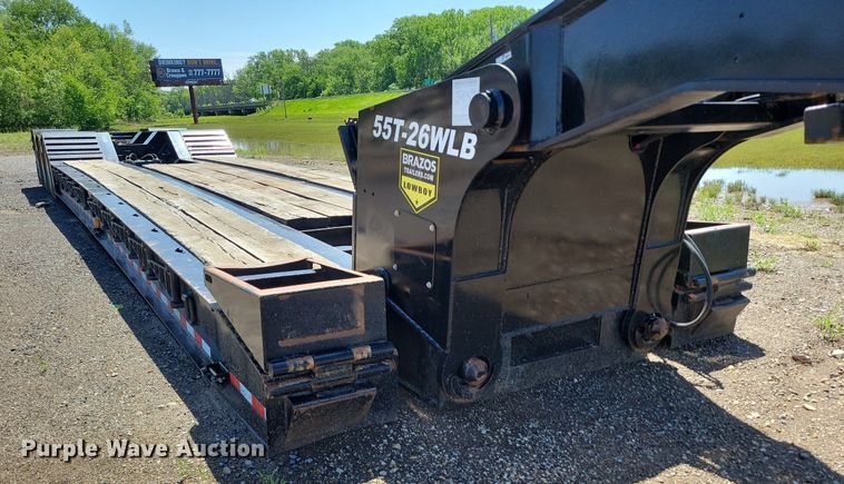 image for item DP1448 2020 Brazos 55T 26WLB lowboy equipment trailer