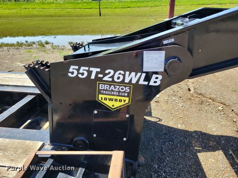 image for item DP1448 2020 Brazos 55T 26WLB lowboy equipment trailer