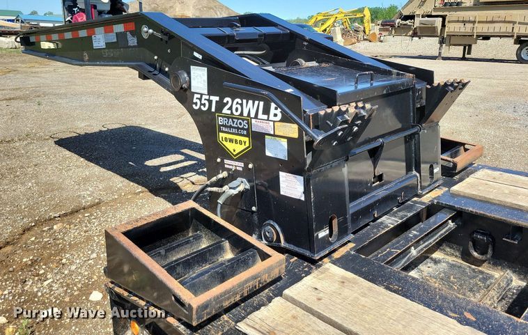 image for item DP1448 2020 Brazos 55T 26WLB lowboy equipment trailer