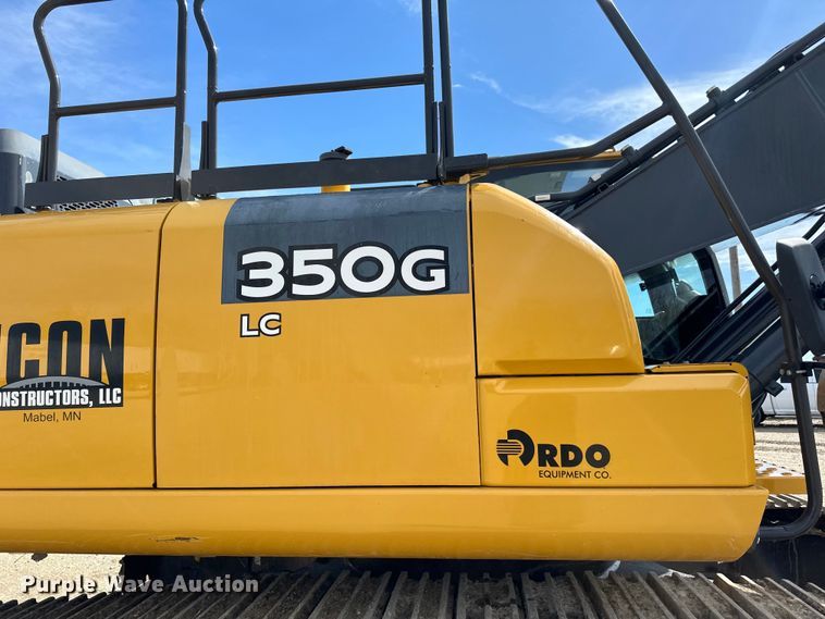 image for item DQ0814 2019 John Deere 350G LC excavator