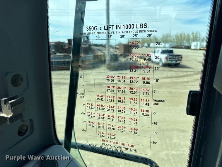 image for item DQ0815 2019 John Deere 350G LC excavator