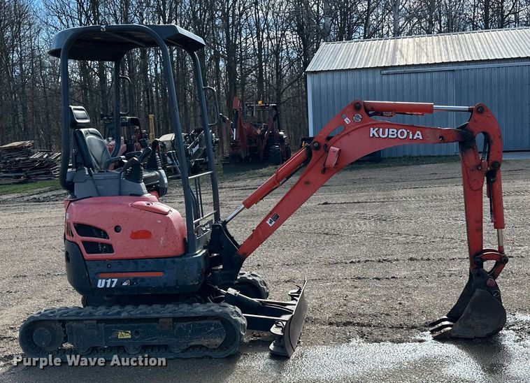 image for item DQ0821 2014 Kubota   U17 mini excavator
