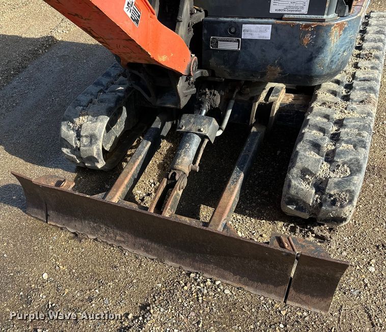 image for item DQ0821 2014 Kubota   U17 mini excavator