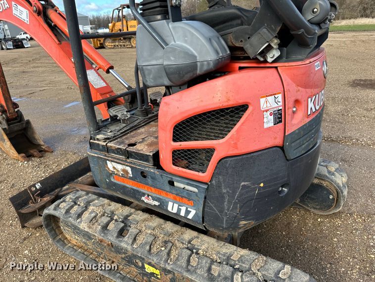 image for item DQ0821 2014 Kubota   U17 mini excavator