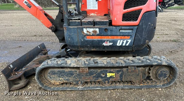 image for item DQ0821 2014 Kubota   U17 mini excavator
