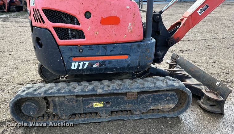 image for item DQ0821 2014 Kubota   U17 mini excavator