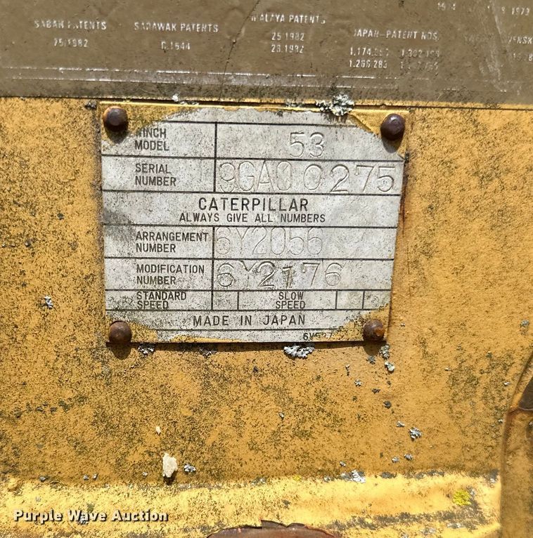 image for item DQ0830 Caterpillar 53  dozer winch