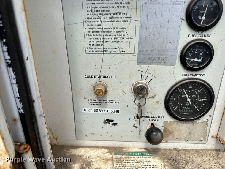 image for item DQ0832 Multiquip DCA70SSJU generator