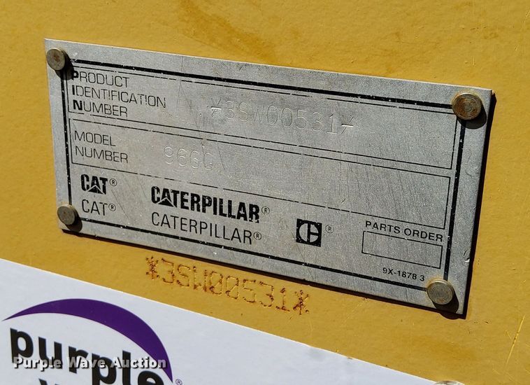 image for item DQ6081 1999 Caterpillar 966G wheel loader