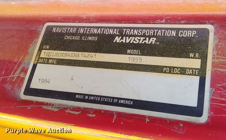 image for item DQ6084 1984 International 1955 flatbed truck