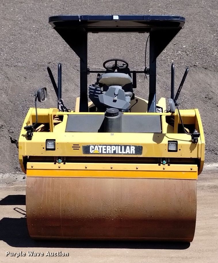 image for item DQ6088 2011 Caterpillar CB-54 double drum vibratory roller