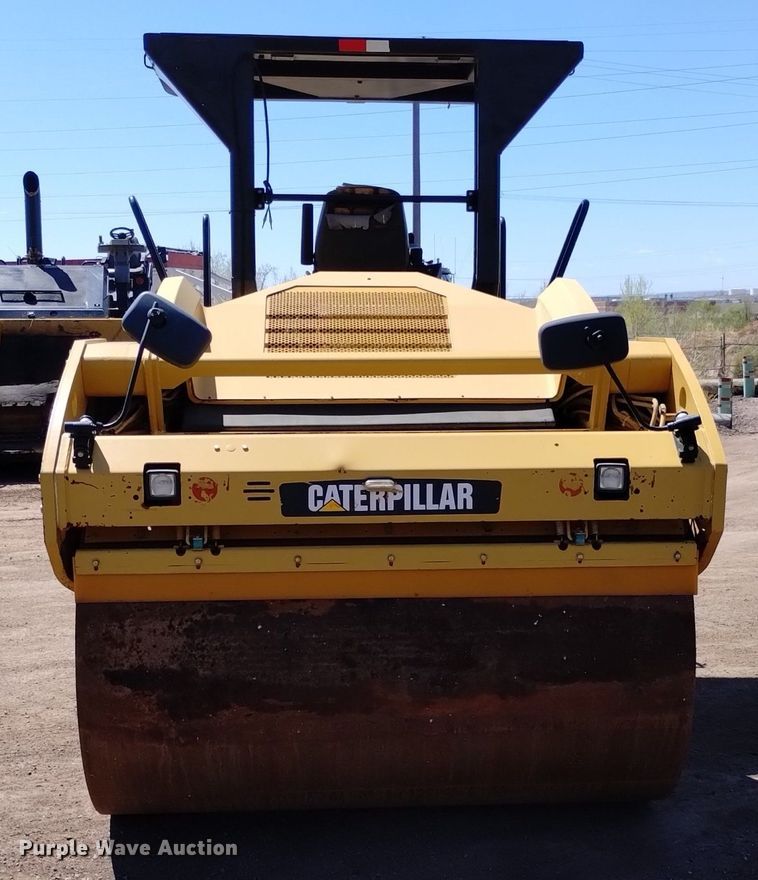image for item DQ6088 2011 Caterpillar CB-54 double drum vibratory roller