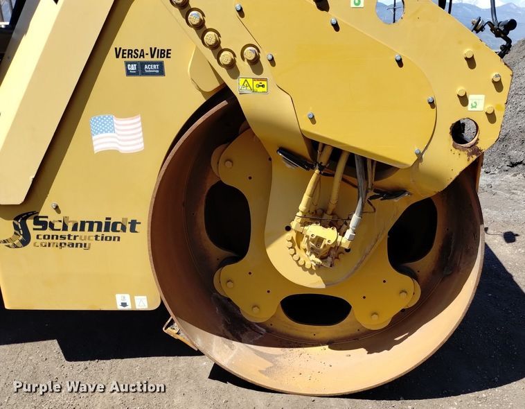 image for item DQ6088 2011 Caterpillar CB-54 double drum vibratory roller