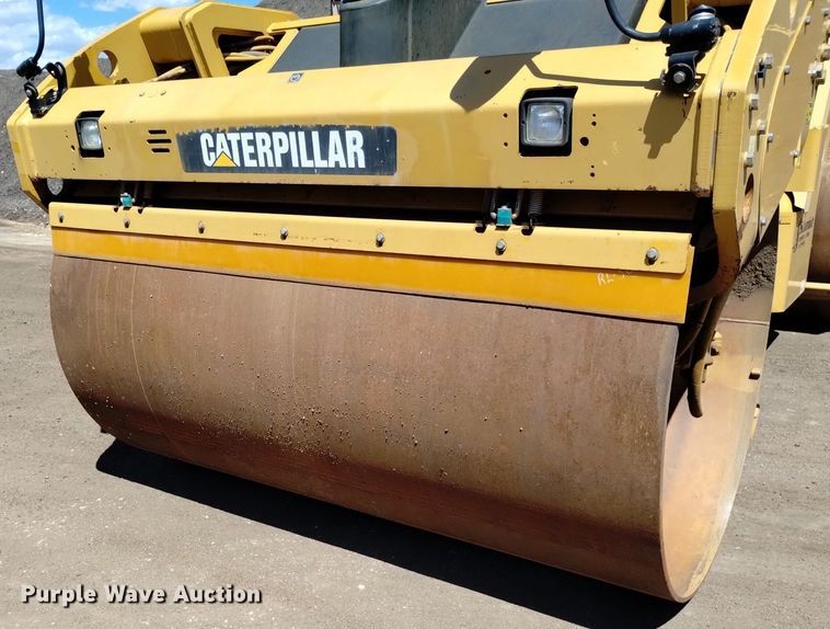 image for item DQ6088 2011 Caterpillar CB-54 double drum vibratory roller