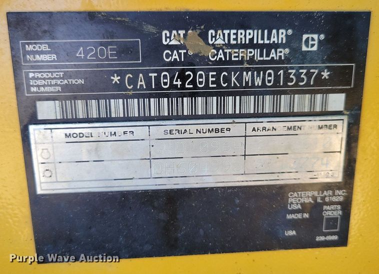 image for item DR4295 2007 Caterpillar 420E IT backhoe