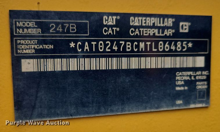 image for item DR4297 2009 Caterpillar 247B2 tracked skid steer loader