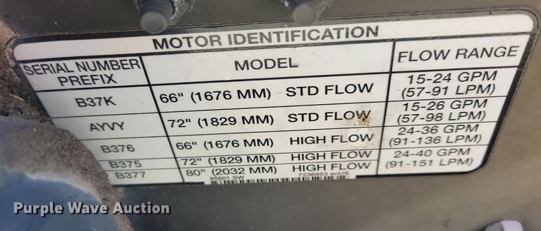 image for item DR4305 2017 Bobcat 72 skid steer rotary mower