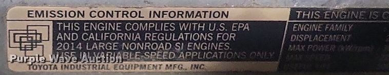 image for item DR4759 Toyota  8FGCU15 forklift