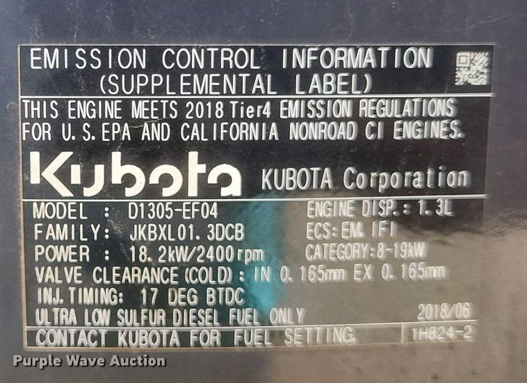 image for item DR4777 2020 Kato 25V4-F mini excavator