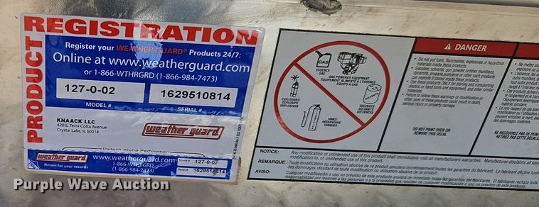 image for item DR8594 Weather Guard fuel tank