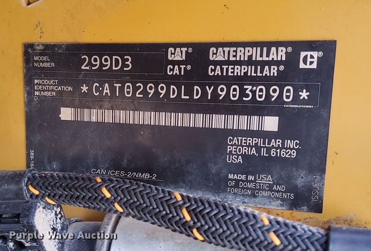 image for item DR8599 2020 Caterpillar  299D3 tracked skid steer loader