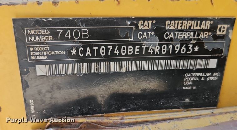 image for item DR8600 2013 Caterpillar  740B haul truck